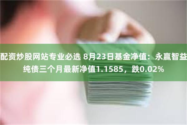 配资炒股网站专业必选 8月23日基金净值：永赢智益纯债三个月最新净值1.1585，跌0.02%