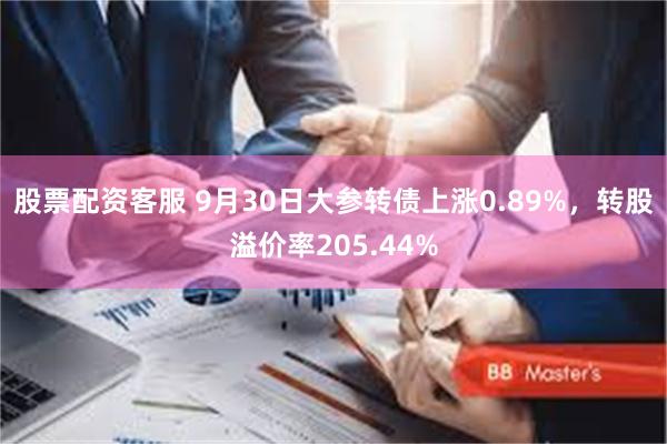 股票配资客服 9月30日大参转债上涨0.89%，转股溢价率205.44%