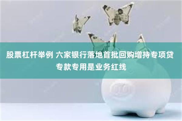 股票杠杆举例 六家银行落地首批回购增持专项贷 专款专用是业务红线