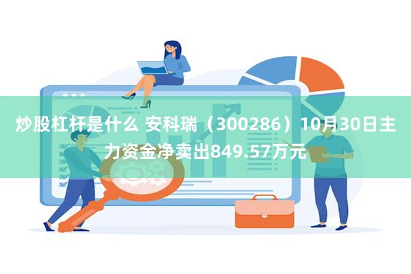 炒股杠杆是什么 安科瑞（300286）10月30日主力资金净卖出849.57万元