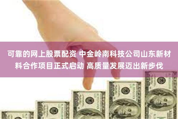 可靠的网上股票配资 中金岭南科技公司山东新材料合作项目正式启动 高质量发展迈出新步伐