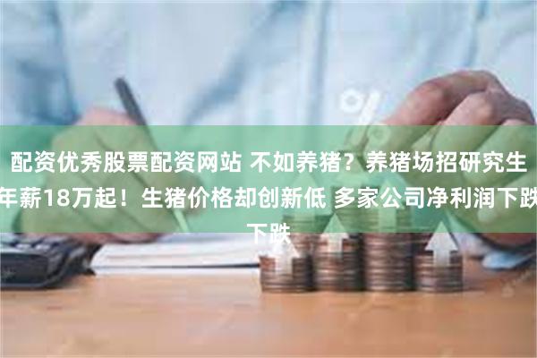 配资优秀股票配资网站 不如养猪？养猪场招研究生年薪18万起！生猪价格却创新低 多家公司净利润下跌