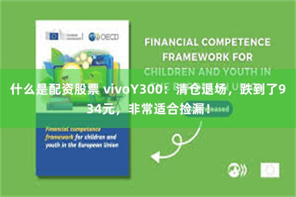 什么是配资股票 vivoY300：清仓退场，跌到了934元，