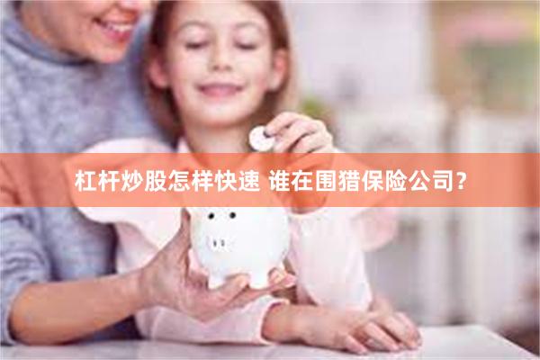 杠杆炒股怎样快速 谁在围猎保险公司？